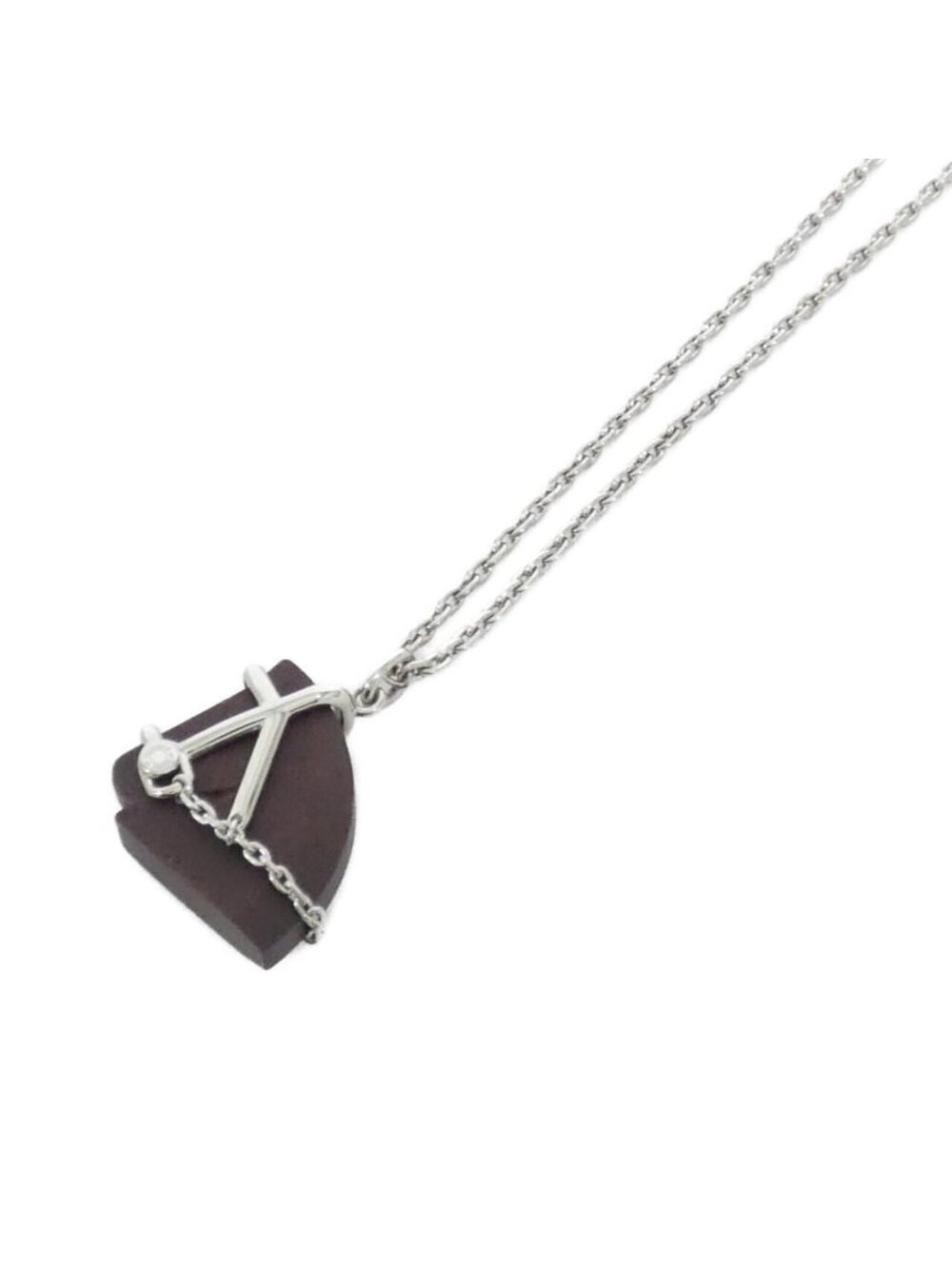 Hermes Cheval Necklace Silver